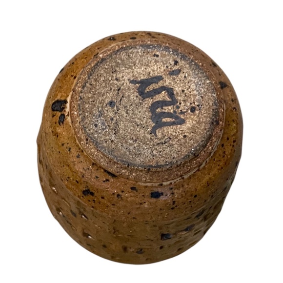 Vintage Hand Crafted Studio Art Pottery Vase Earth-tones Stoneware, Signed - Picture 7 of 10